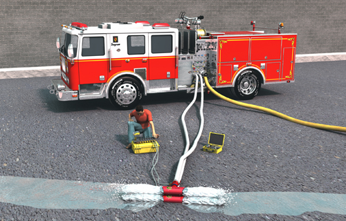 Hydroflow Fire Truck Setup